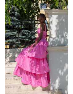 LONG DRESS WITH RUFFLE SKIRT 2